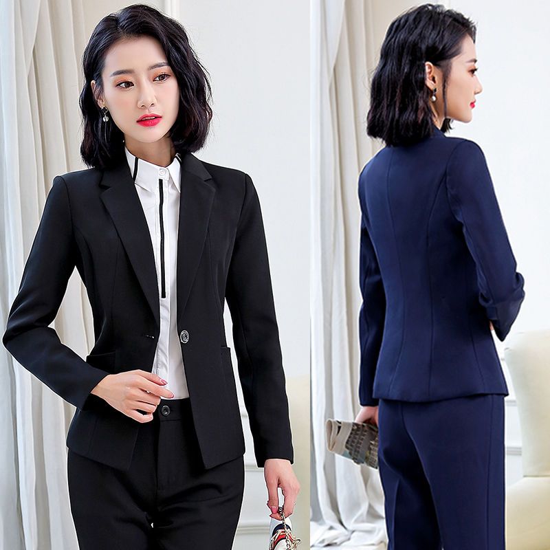 秋冬职业装女装套装正装女学生气质职场面试工作服女士西装三件套