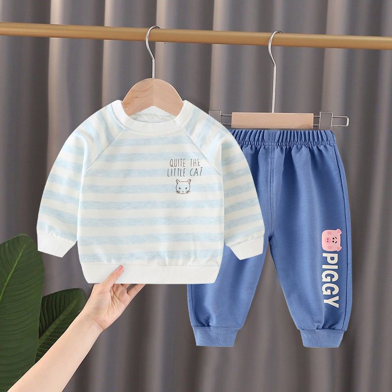 儿童卫衣套装春秋韩版洋气长袖运动裤男童女童外穿宝宝衣服两件套
