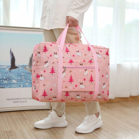 旅行包大容量女可折叠行李待产包收纳袋子便携手提简约短途拉杆包