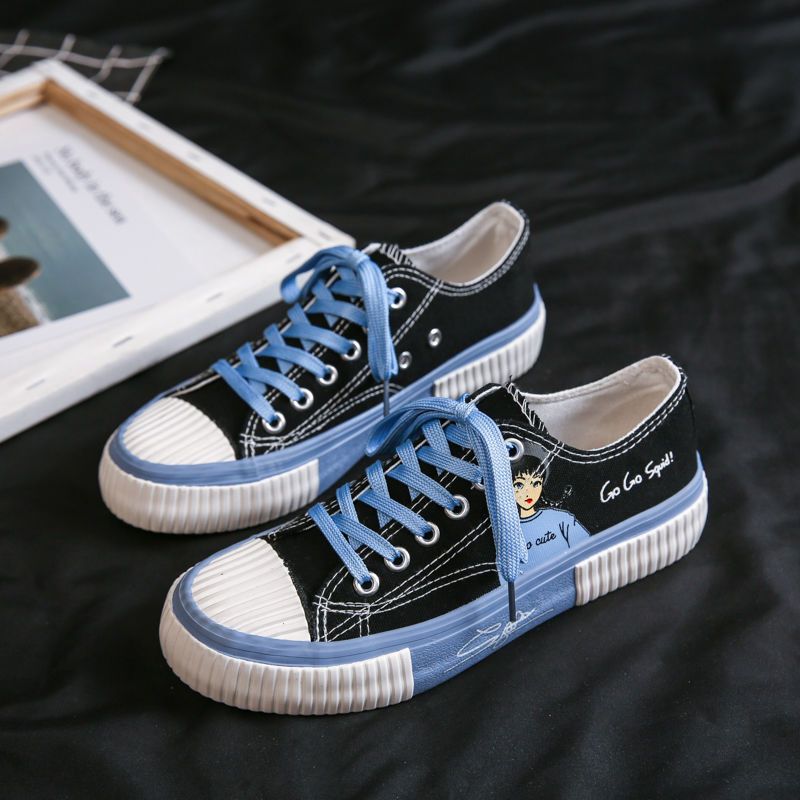 Canvas shoes women's new summer new small white shoes Korean version of the wild ulzzang biscuit shoes board shoes cloth shoes