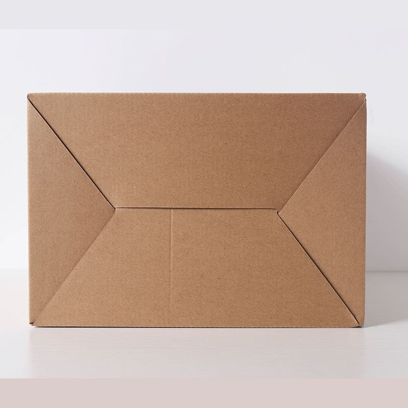 宜家牛皮纸箱学生装书箱子档案纸盒有盖收纳盒大号搬家储物整理箱