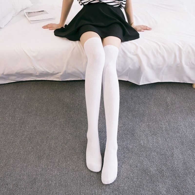 Calf stockings stockings children's Korean version of middle school students autumn and winter ins wind socks high JK yuansuo wind knee socks