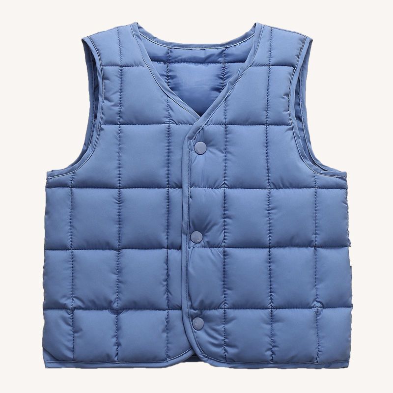 Children's cotton vest boy thickened autumn winter baby down cotton vest Girl 2 wear 6 warm 4 children 5 years old
