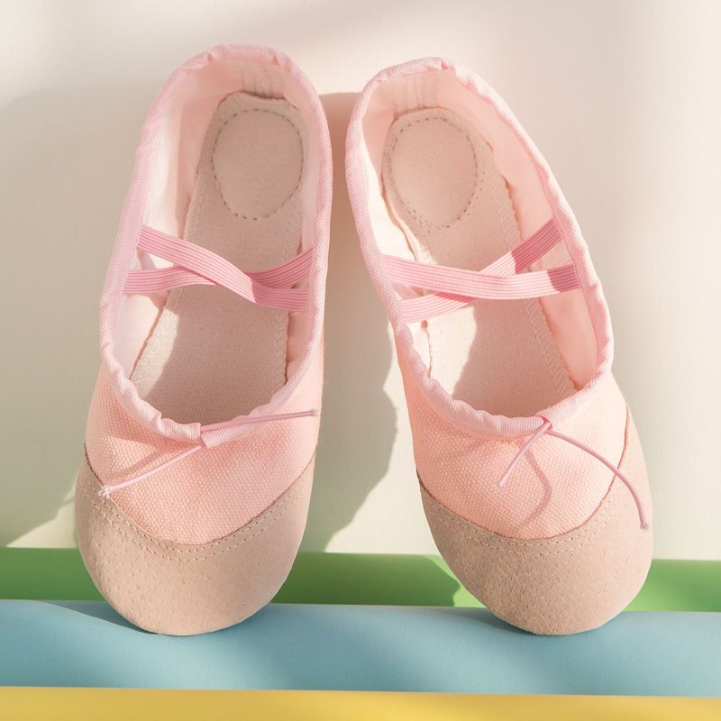 儿童舞蹈鞋软底小学生跳舞练功鞋成人猫爪鞋男女形体名字芭蕾舞鞋