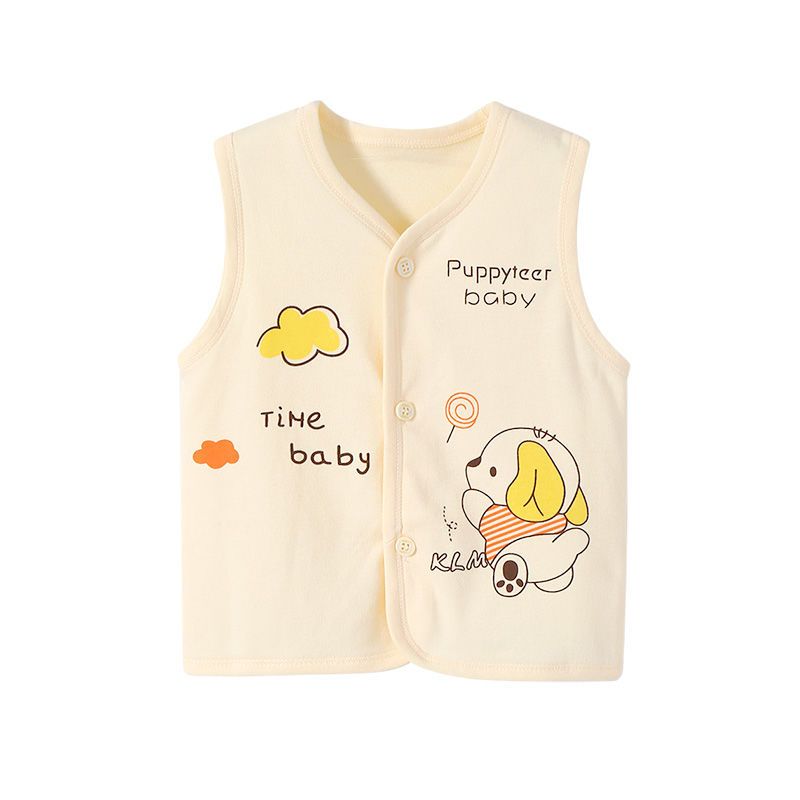 Baby vest baby cotton pony clip children's Vest thin style boys and girls shoulder jacket for spring and Autumn
