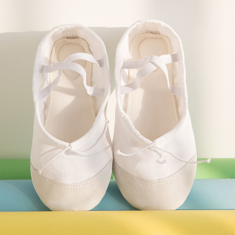 儿童舞蹈鞋软底小学生跳舞练功鞋成人猫爪鞋男女形体名字芭蕾舞鞋