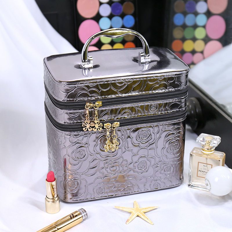 化妆包女2022新款大容量化妆品收纳盒便携外出单双层大小号化妆盒