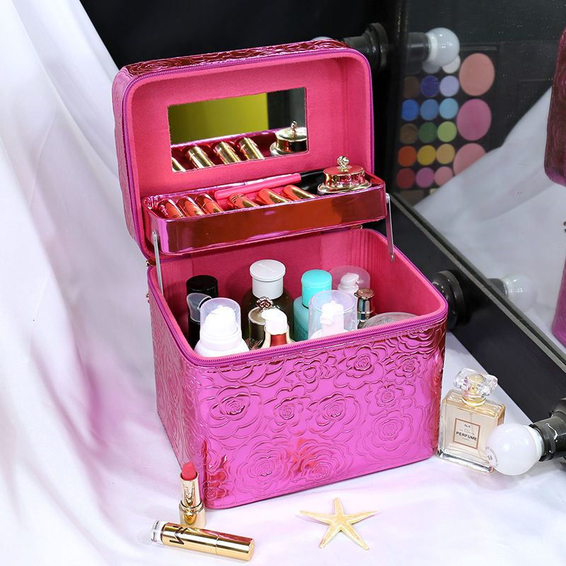 化妆包女新款大容量化妆品收纳盒便携外出单双层大小号化妆盒