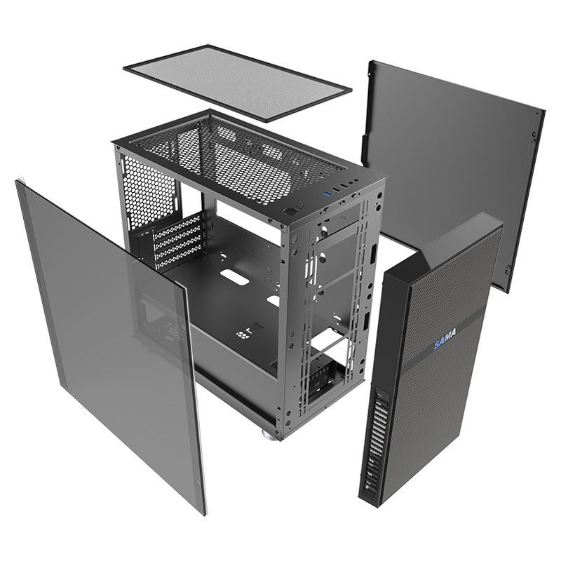 SAMA先马 平头哥M1 电脑主机箱电竞/支持MATX主板/240水冷/玻璃 图片 4