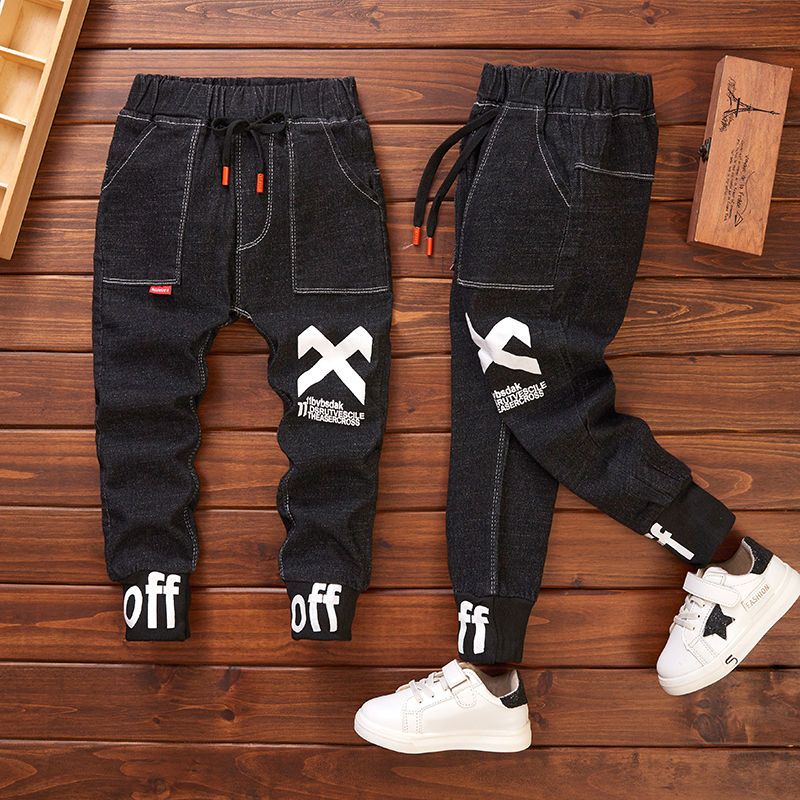 Children's Pants Boys' jeans thin children's pants spring and autumn new children's trousers Korean style casual pants