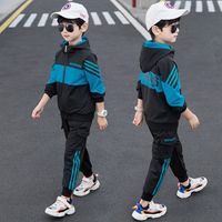 儿童装男童休闲春秋装套装新款2022春款运动男孩韩版中大童洋气潮