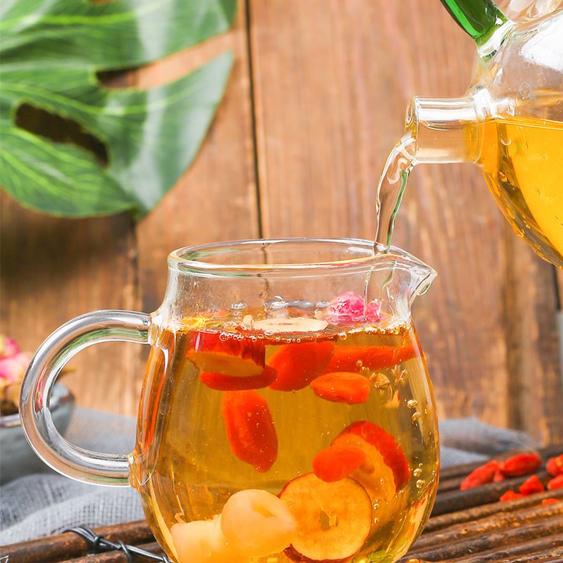 桂圆红枣枸杞茶养颜茶补气血补血花茶组合女人茶养生茶玫瑰五宝茶