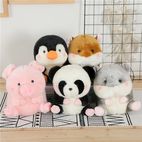 Yao Chen's cute and cute hamster doll plush toy small pig panda Penguin erha Doll Girl
