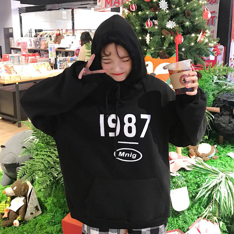 105827-日系软妹慵懒风加绒韩版宽松ins卫衣Y2K原宿风BF女设计感连帽外套-详情图
