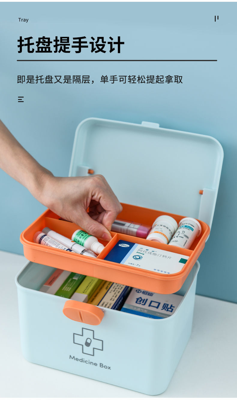 家庭医药箱大容量医疗家用小药箱药.品收纳急救箱婴儿宝宝儿童药箱