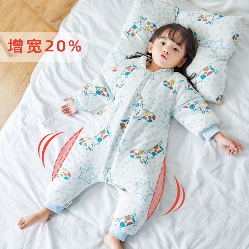 105886-睡袋婴儿秋冬加厚宝宝分腿睡袋新生儿童春秋四季通用款冬季防踢被-详情图