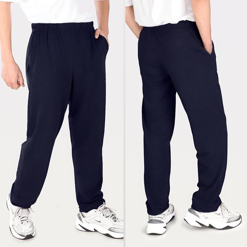 Cotton pants trousers men's casual pants men's summer thin sports pants loose middle-aged and elderly high waist