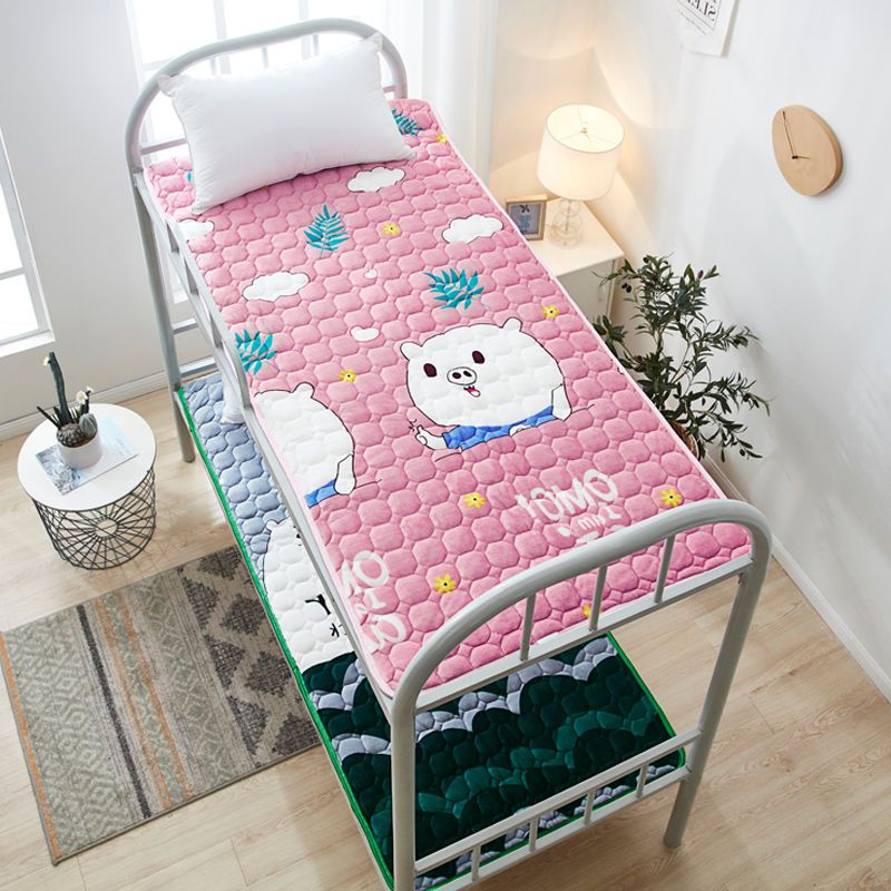 法兰绒床垫学生宿舍0.9m寝室单人床1.2米冬天保暖榻榻米加厚床褥