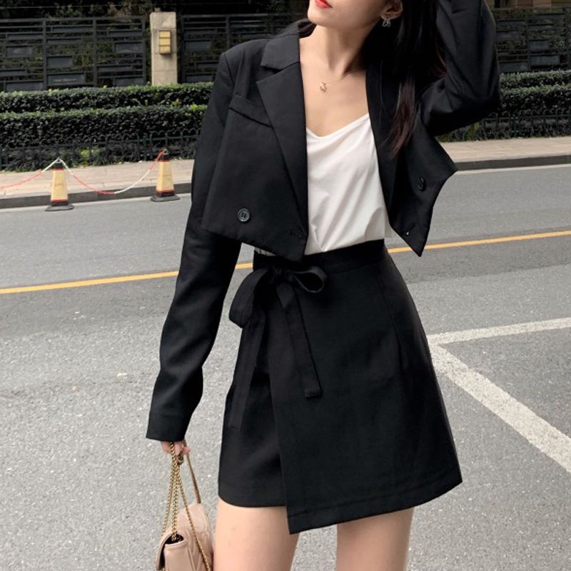  Spring, Summer and Autumn New Products Net Red Casual British Style Small Suit Jacket Women's Short Korean Style Suit Top