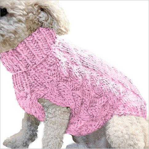 Autumn and winter new dog clothing cat clothing knitted sweater thickened warm pattern multicolor pet autumn and winter clothing