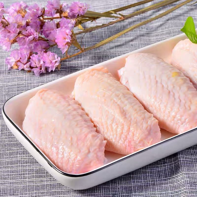 【无冰衣】鸡翅中新鲜冷冻批发鸡中翅生翅中冻鸡中翅鸡翅袋装