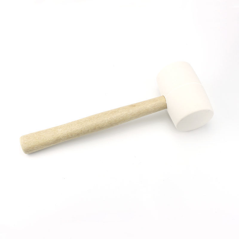 熟胶 橡皮锤 木柄 瓷砖装修贴地板砖 安装锤 白色橡胶铺地砖微弹