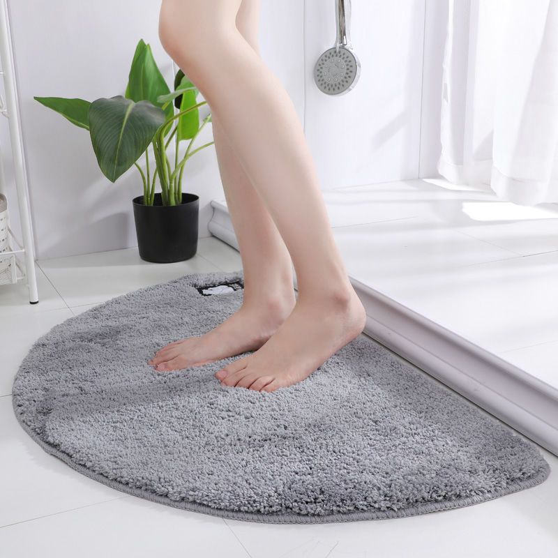 Semicircle floor mat bathroom antiskid mat toilet household bedroom carpet kitchen water absorbent mat living room door mat