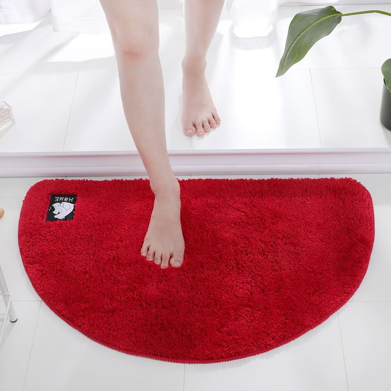 Semicircle floor mat bathroom antiskid mat toilet household bedroom carpet kitchen water absorbent mat living room door mat