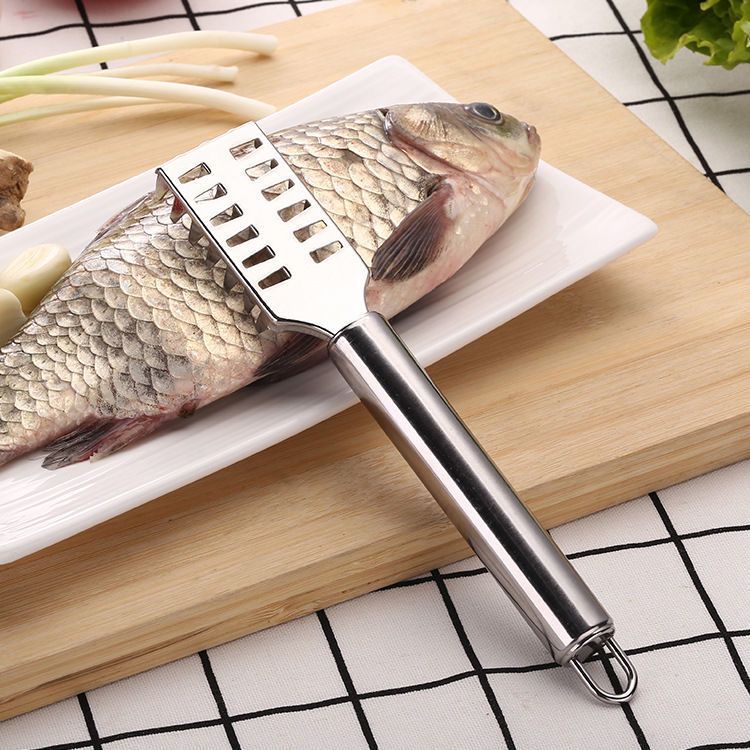 厨房鱼鳞器刨刮鳞器加厚不锈钢打鳞器刮去鱼鳞器杀鱼刀刷鱼鳞