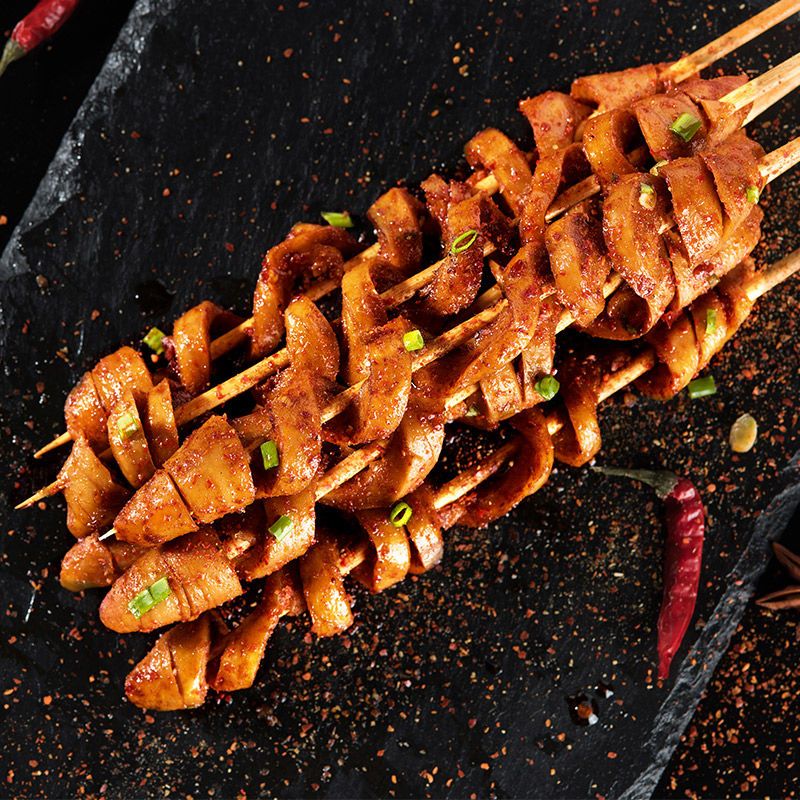 【超值60包】网红烤面筋串香辣即食零食麻辣小吃辣条豆干批发4包