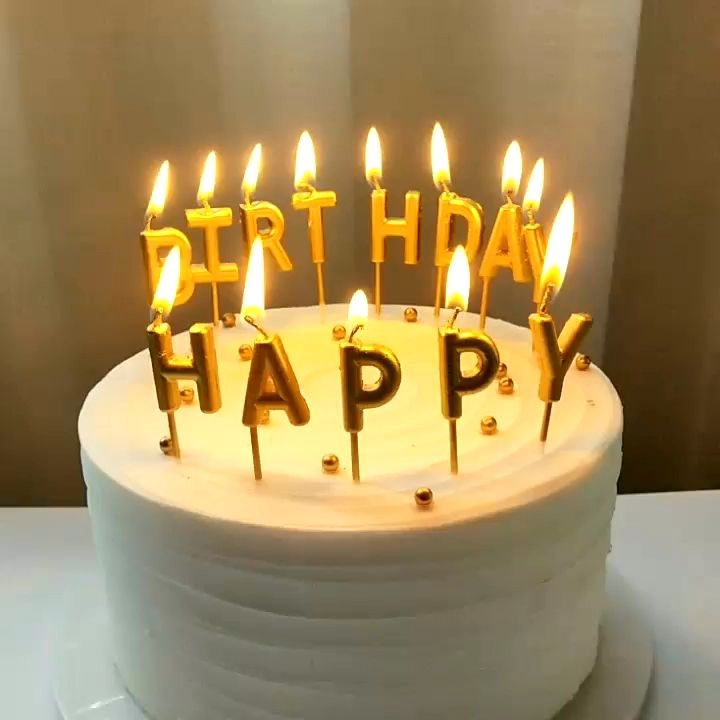 生日蛋糕蜡烛happy Birthday英文字母生日快乐装饰网红小饰品 虎窝拼
