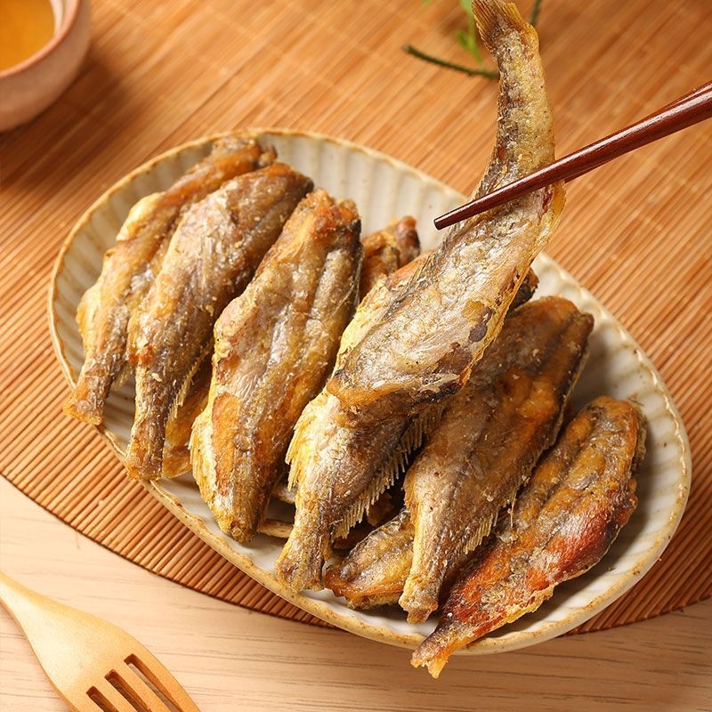 香酥小黄鱼黄鱼酥即食香脆黄花鱼干仔休闲海鲜零食品特产小吃干货