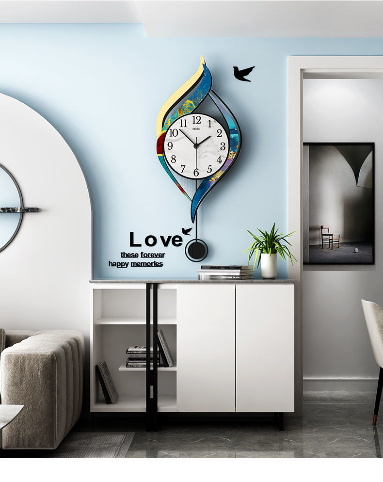 创意网红钟表挂钟客厅家用现代简约北欧挂表时尚大气个性静音时钟