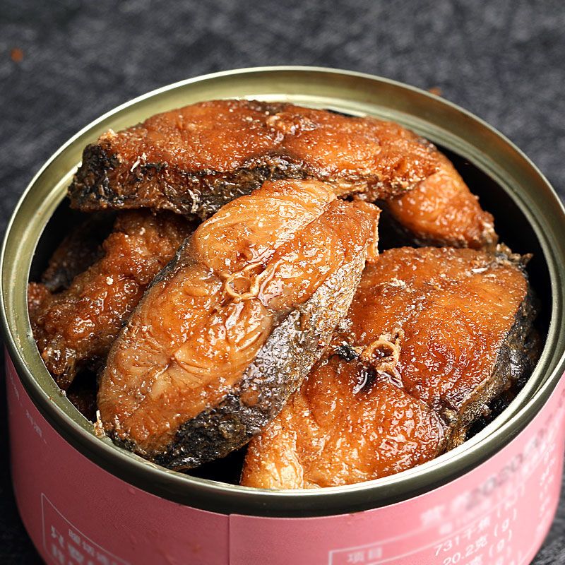 即食五香鲅鱼罐头海鲜香辣带鱼零食方便速食刀鱼黄花鱼熟食下饭菜【价