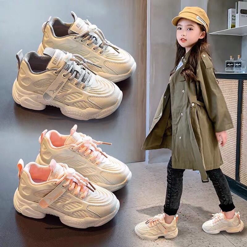 Girls' shoes autumn and winter 2020 new children's plus cotton casual shoes soft sole daddy shoes versatile boys' sports shoes