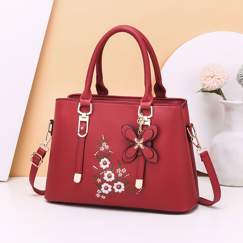 Bag female 2021 new women's bag fashion handbag embroidered mother's bag atmosphere versatile One Shoulder Messenger Bag