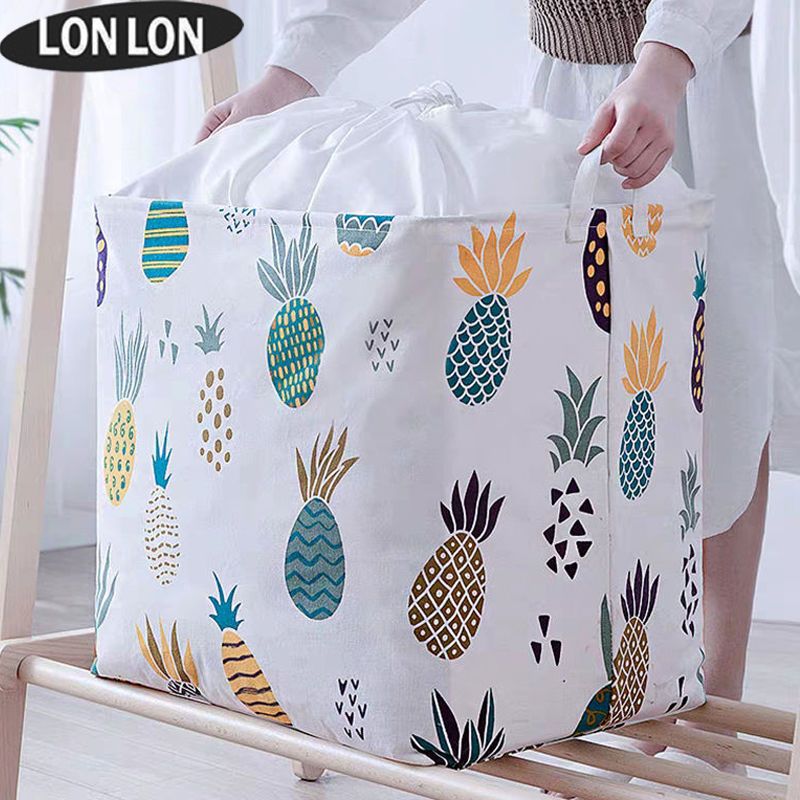Thickened waterproof quilt storage bag packing case dirty clothes basket quilt bag clothes moving packing large size