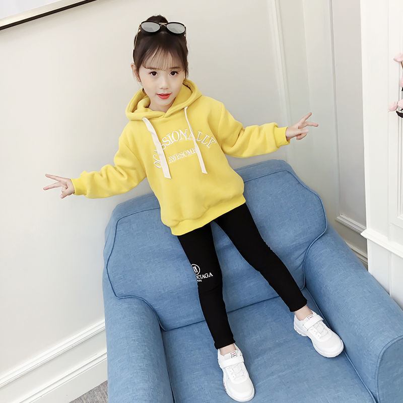 New Korean version of children's sweater with cotton and cashmere