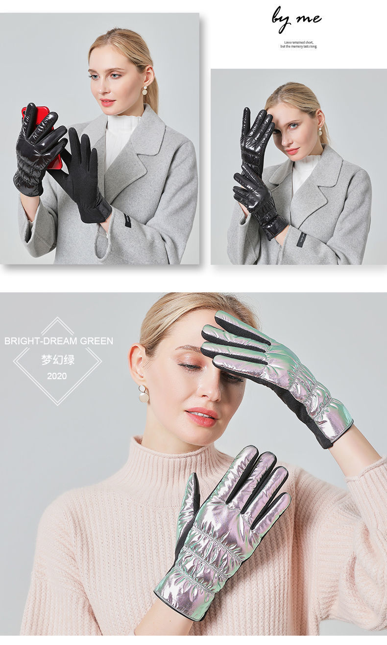 2020新款保暖手套女冬季韩版骑车户外加绒加厚触屏防水防风防寒