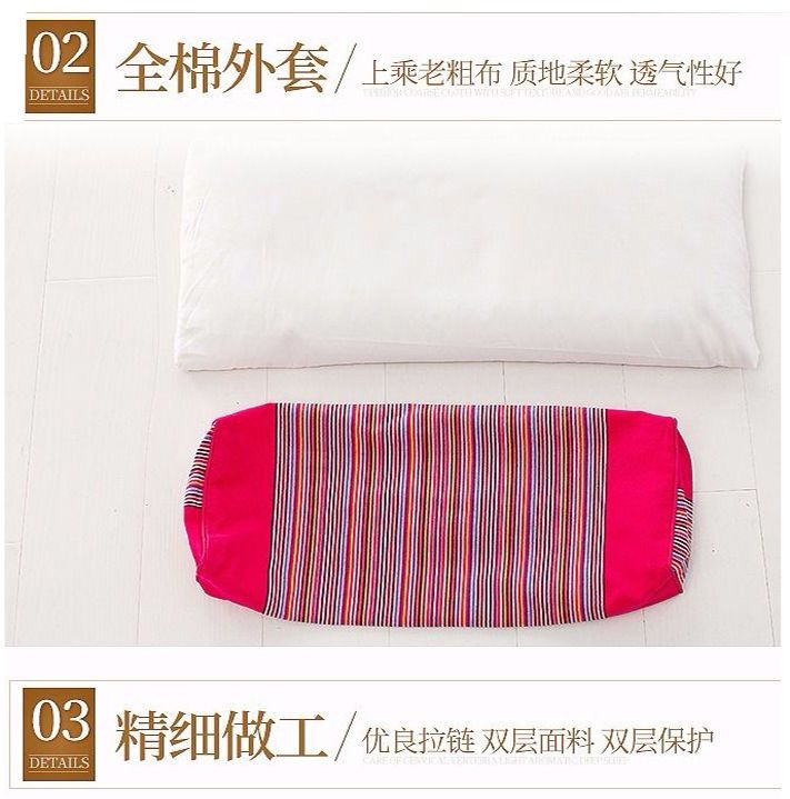 纯棉粗布荞麦枕颈椎专用枕头枕芯学生成人保健修复护颈枕
