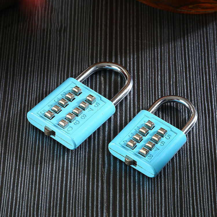 【按键密码锁】不锈钢固定密码锁 挂锁 健身房更衣柜子锁头防盗锁