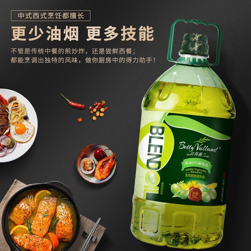 54346-康倍多添加10%特级初榨橄榄油食用油植物油色拉油调和油大桶5L-详情图
