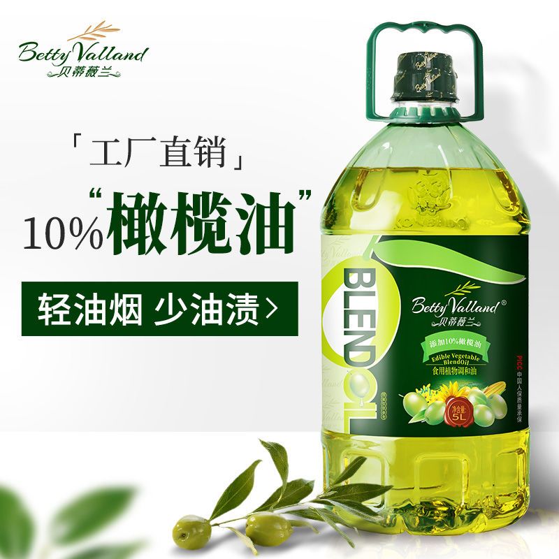 54346-康倍多添加10%特级初榨橄榄油食用油植物油色拉油调和油大桶5L-详情图