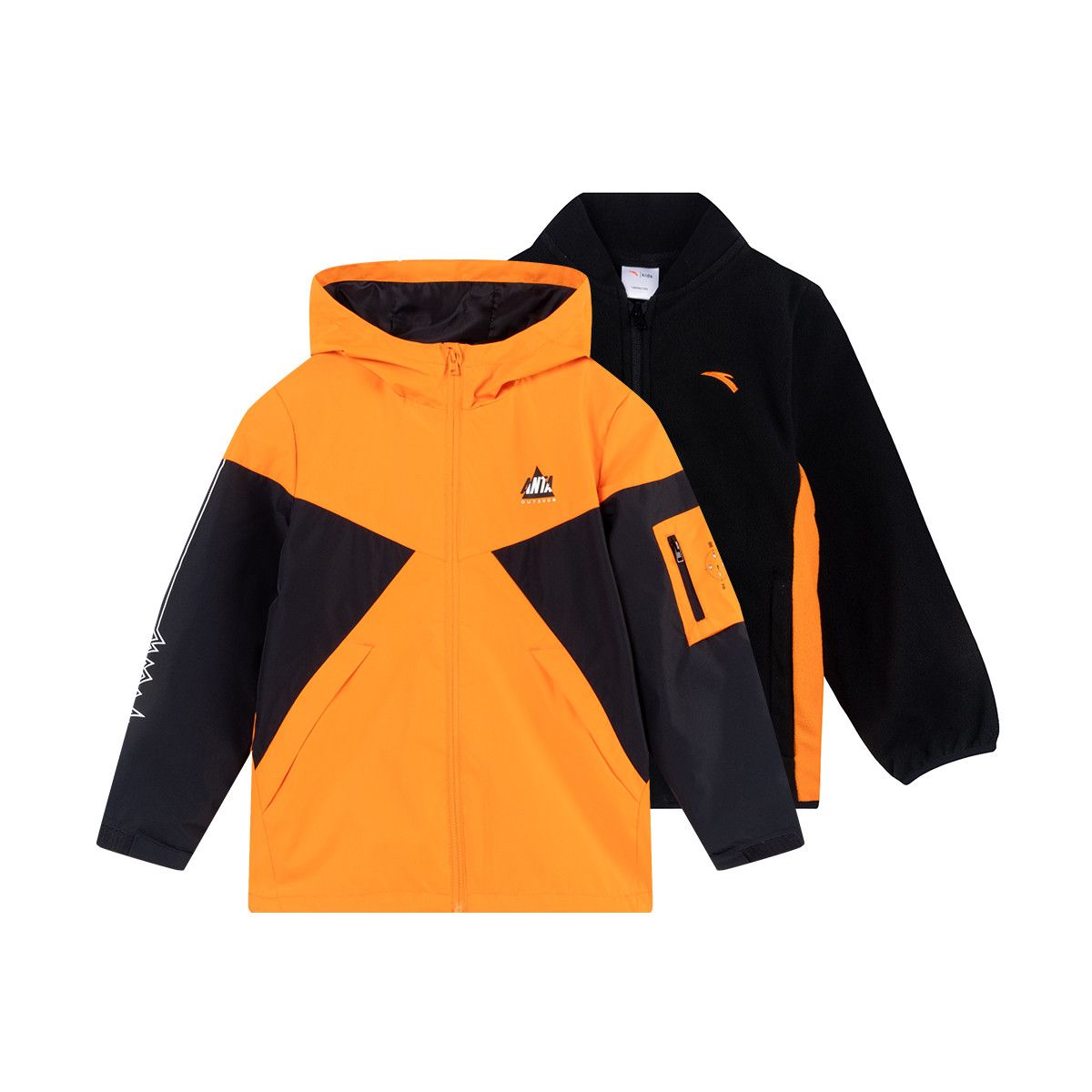 安踏童装专柜两件装男童外套时尚两件套上衣百搭外套