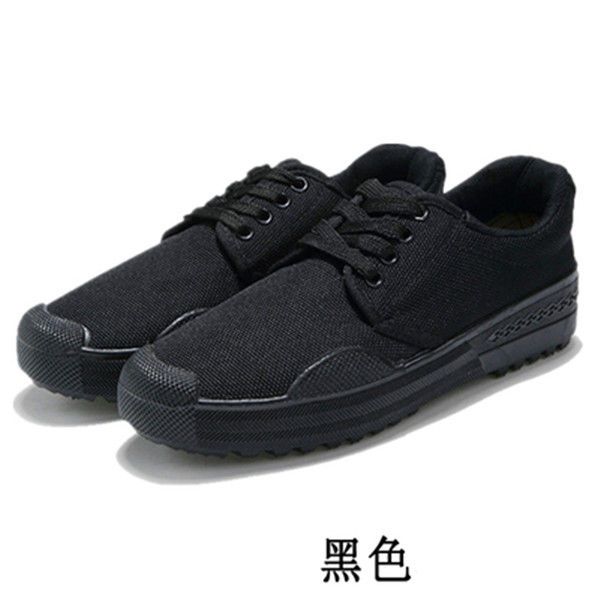 Jiefang shoes men's wear resistant, anti slip and breathable Camouflage Military Training canvas shoes for training, labor protection, Dad's driving shoes