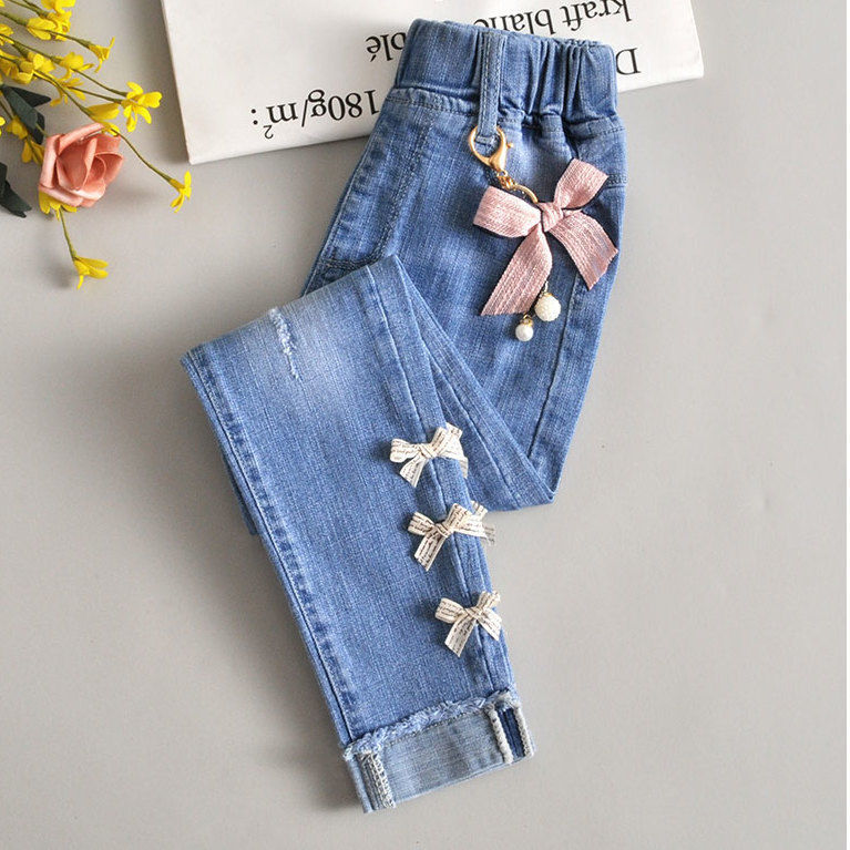 Girl's jeans spring and autumn children's wear 2020 new autumn clothes