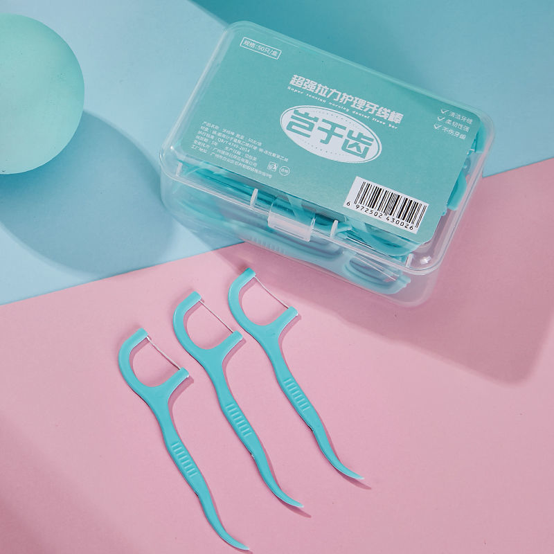 How to pack dental floss stick in family? Super fine dental floss pick out arch box is affordable and can be carried in independent packaging
