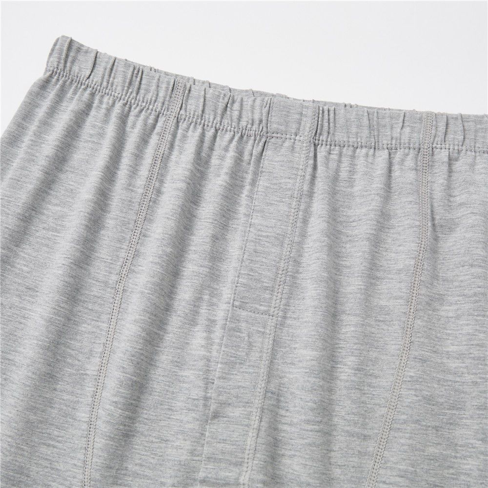 Langsha genuine modal cotton long johns men's single piece thin section slim bottoming underpants men's warm pants pure color cotton wool trousers