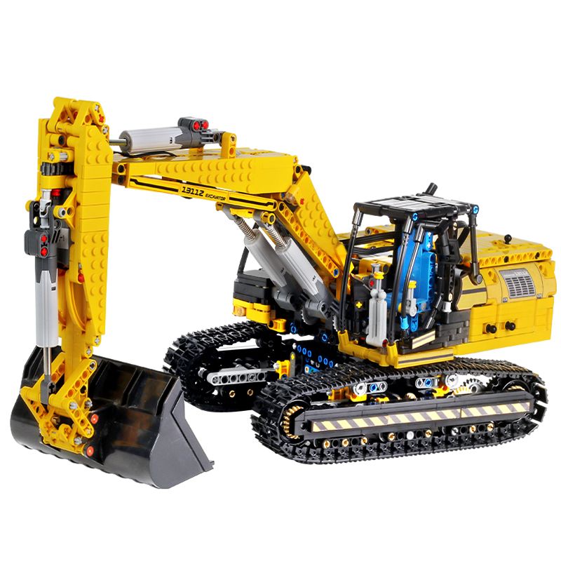 宇星模王机械遥控电动挖掘机工程车成年高难度拼装积木玩具13112