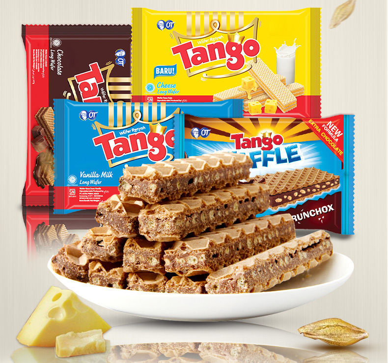 TANGO  印尼Tango进口威化饼干奶酪芝士味夹心威化饼 零食礼盒休闲零食30袋礼盒装